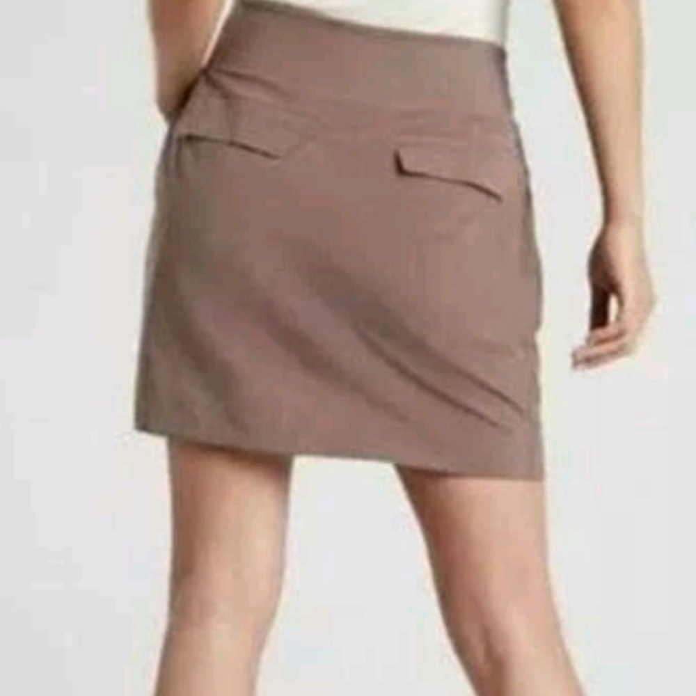 Athleta Women’s Soho Skort Skirt Built In Shorts Athletic Hiking Mineral Brown 6 - Picture 2 of 5